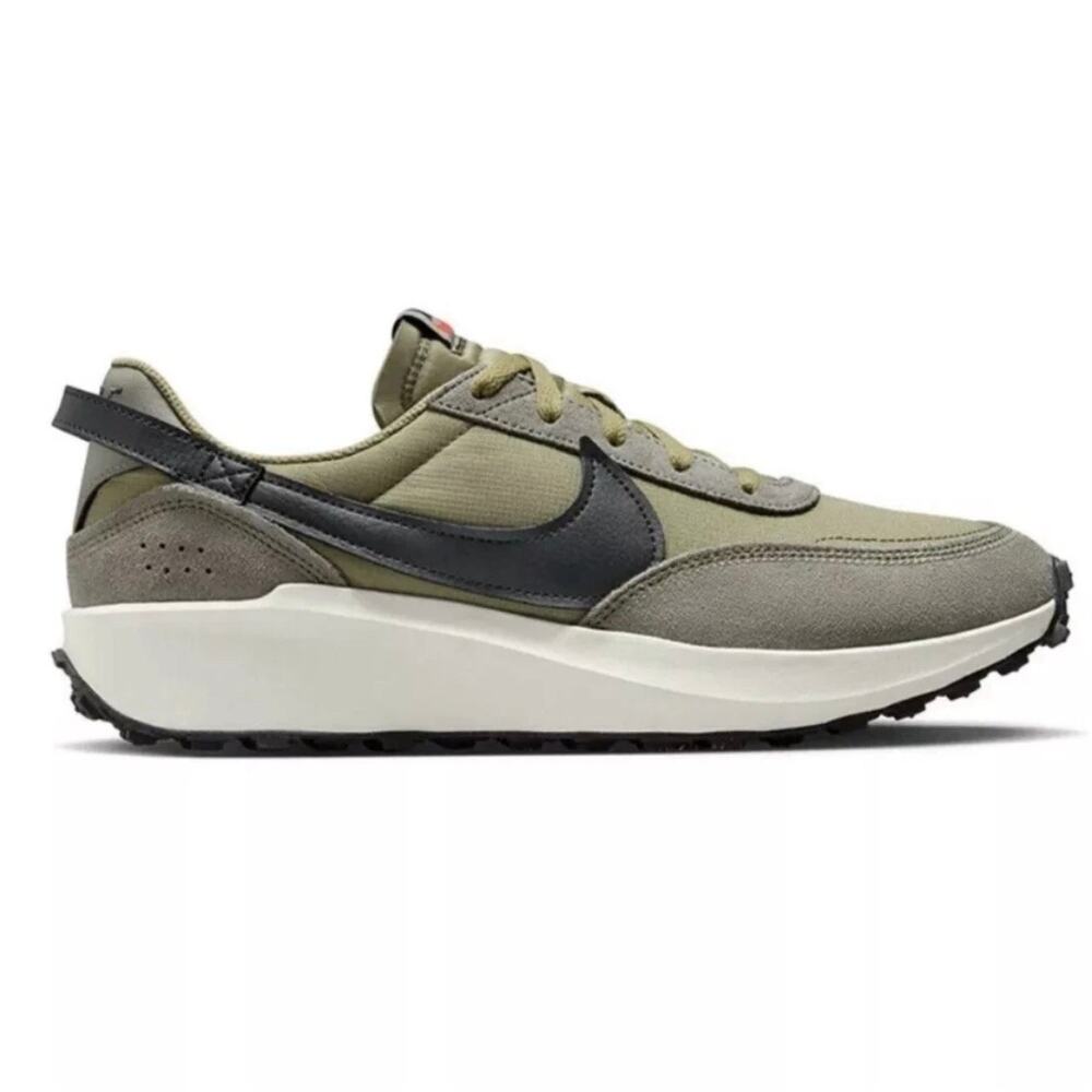 Nike Waffle Debut SE Men’s Sz 10.5 Shoes Green Olive FJ4196-200 Sneaker Running